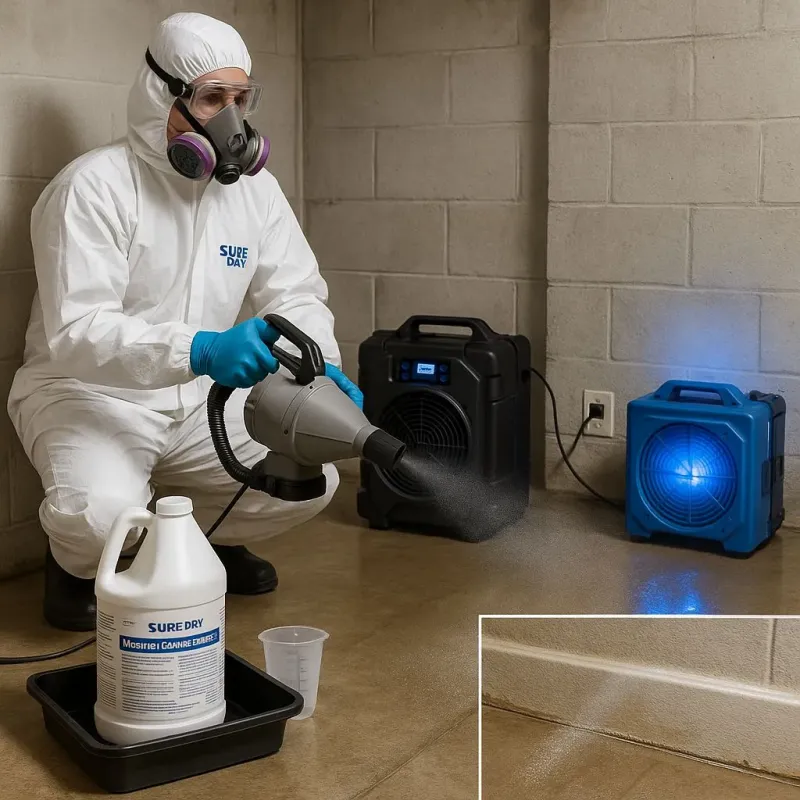 Sanitization and Odor Removal process in Seacliff, CA